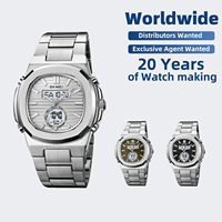 SKMEI # 2279 Heavy Metal Silber Herren Mode-Design-Uhren 3-Zeit-Anzeige Alarm Chronograph Countdown-Timer 30M Wasserdicht