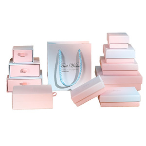 Wholesale Custom Logo Necklace Bracelet <strong>Earrings</strong> Ring <strong>Box</strong> Luxury Velvet Drawer <strong>Gift</strong> <strong>Box</strong> - Product Image 1