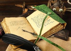 Diario de cuero de búfalo antiguo hecho a mano, cuaderno de bocetos Vintage encuadernado en papel, tamaños A4/A3/A6, tapa dura, caja con logotipo en relieve, regalo embalado - Product Image 5