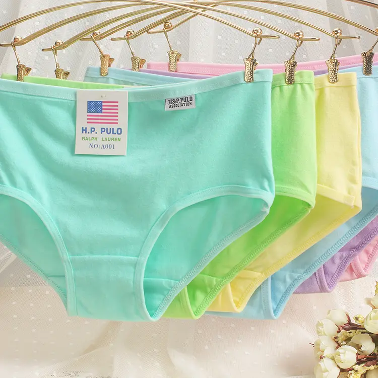 cheap price custom Plain Skin eco friendly undergarments Bulk order cotton classic ladies underwear women