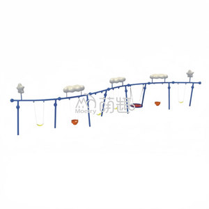 Moetry <span class=keywords><strong>Super</strong></span> lungo commerciale in metallo <span class=keywords><strong>altalena</strong></span> set parco giochi all'aperto per bambini Columpio sedia a dondolo per Parque giardino residenziale della scuola - Product Image 2