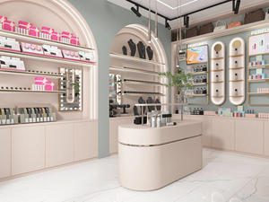 Étagère de présentation de parfums personnalisée écologique et imperméable à l'eau éclairée par LED pour les cosmétiques dans tout le magasin, les achats, les vêtements de détail. - Product Image 6