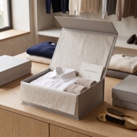 Boîte à vêtements professionnelle, boîte magnétique, emballage haut de gamme pour vêtements, boîte cadeau rigide en papier, logo imprimé, fournisseur direct