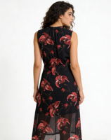 Robes plissées florales décontractées pour le bureau, style coréen, coupe trapèze, élégantes pour femmes