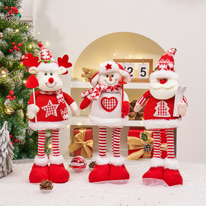 Muñecos de peluche telescópicos al por mayor: adornos decorativos de copos de nieve, Papá Noel, muñecos de nieve y renos para decoración de hoteles y centros comerciales - Product Image 2