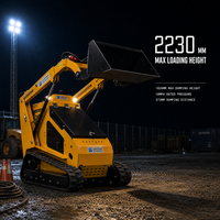Mini-chargeuse compacte sur chenilles SHENGXIANG T750, conçue pour accueillir plusieurs accessoires à haut débit