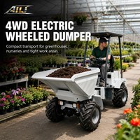 Mini-dumper électrique 4x4 à batterie avec certification CE chinoise pour le transport lourd