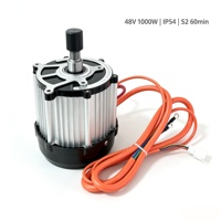 Moteur sans balais DC 48V 1000W 3200 tr/min IP54 Classe B Isolation de classe B Aimant haute résistance Moteur de tricycle électrique