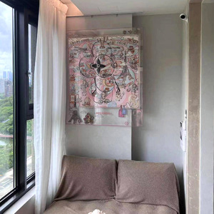 Lụa khăn tường trang trí nội thất phiên bản giới hạn khung dệt tường nghệ thuật cho nội thất hiện đại - Product Image 5