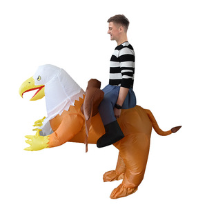 Trajes de boneca animal para Halloween, dia da independência, festa, águia, <span class=keywords><strong>griffin</strong></span>, fantasia de mascote, adereços engraçados, roupas de equitação, fantasia inflável