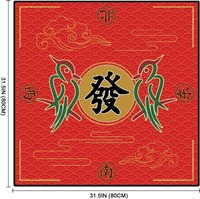 Tapis de jeu de Mahjong personnalisé 2026 Lw Factory Direct, faible MOQ, pour tables de voyage carrées, tuiles de Mahjong, tapis de poker domestique