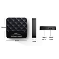 K6H 2-en-1 Dongle HD-Port Car Mate Adaptateur sans fil Carplay Convertisseur sans fil filaire pour TV/PC/CONSOLE DE JEU Compatible