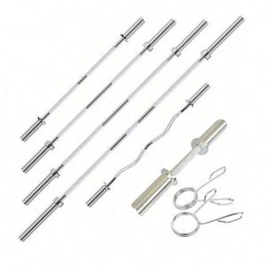 Wholesale Adjustable 2.2m 20kg Durable Chrome Steel Iron Waterproof Barbell Bar 1 Year Quality Guarantee for Arm Weight Lifting - Product Image 4