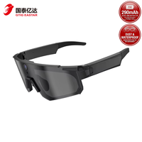 Lunettes Intelligentes IA 3D Surround avec Caméra 8MP, Éclairage LED HD 1080P, Appel, Traduction, Assistant Vocal, Enregistrement, Étanche