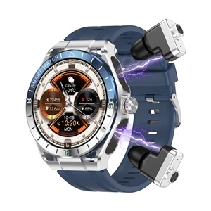 Montre connectée transfrontalière T95E avec écouteurs TWS 2-en-1 pour appels, montre de <span class=keywords><strong>sport</strong></span>, écran IPS, bracelet en silicone - Product Image 2