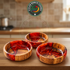 Tazón Tallado en Madera de Mango con Resina Epoxi, Diseño Personalizado, Ecológico, Clásico, Color y Logotipo Personalizables, para Fiestas, Aperitivos y Salsas - Product Image 3