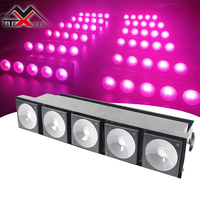 Professionnel plus récent LED scène DMX éclairage 5 yeux rvb 3in1 blanc chaud Cob LED Surface Blinder matrice lumière pour Disco Club