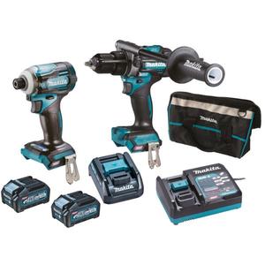 MAKITA - DK0114G201 Juego de taladro de impacto y destornillador de impacto (con 2 baterías y cargador) ATORNILLADORES DE IMPACTO Y TALADROS INALÁMBRICOS - Product Image 1