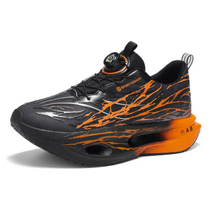 Chaussures de course à plaque de carbone lumineuse avec bouton rotatif et amorti Popcorn, baskets pour adolescents, idéales pour les tests physiques - Product Image 4