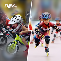 Casque de vélo toutes saisons en matériau PC réglable Design mignon pour adultes et enfants Équipement de sécurité pour l'équitation