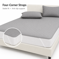 Drap plat matelassé imperméable à ultrasons pratique, anti-déversement, acceptant les commandes en gros et l'emballage personnalisé