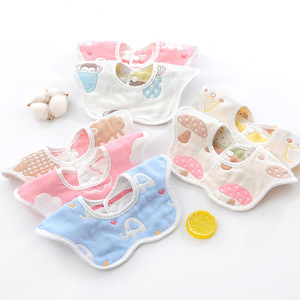 Baberos de muselina personalizados para bebé, Baberos de gasa de algodón de 6 capas, Baberos de muselina para bebé, venta al por mayor - Product Image 4