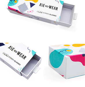 Custom Logo Rigid Gift Paper <b>Boxes</b> for Sunglasses Sliding Drawer Cardboard Packaging with Matt Lamination - Product Image 6