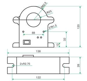 Surveillance et contrôle électriques précis de capteur actuel de mesure directe de série SIHD-KY1 durable - Product Image 2