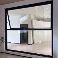 Fenêtres coulissantes modernes à double vitrage personnalisées, en alliage d'aluminium, pour l'extérieur résidentiel, sécurisées, économes en énergie et insonorisées