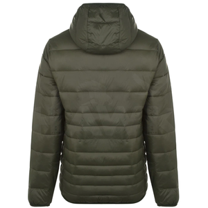 Veste bouffante chauffante à capuche zippée en polyester 100% sur mesure pour hommes hiver décontracté poche OEM Service fermeture éclair couleur unie Standard - Product Image 2