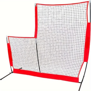 Red de lanzamiento de softball a precio barato, pantalla de seguridad de jaula de bateo de béisbol duradera, Red de béisbol con pantalla <span class=keywords><strong>L</strong></span> portátil - Product Image 1