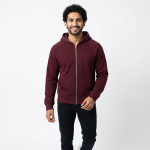 Custom Logo Men's Streetwear <b>Sets</b> Men Zipper <b>Sweater</b> Distressed Full Face Zip Up Hoodie Oem Zipper Hood Outside Hoodies - Product Image 1