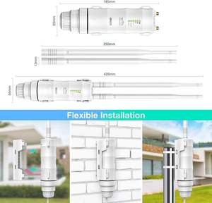 WAVLINK AC600 New High Power <strong>WiFi</strong> <strong>Extender</strong> AP Router Dual Band Repeater EU <strong>Plug</strong> Outdoor 2.4G/5G WPS 2 Ports - Product Image 2