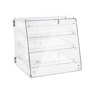 Vitrine de <span class=keywords><strong>boulangerie</strong></span> transparente personnalisée Vitrine de pâtisserie acrylique de comptoir commercial à 3 couches - Product Image 2