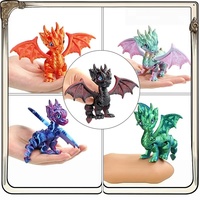 Modèle d'animal dragon imprimé en 3D à prix d'usine, jouet en plastique articulé avec ornements pour jouets décoratifs