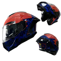 Casques de moto de haute qualité en gros, 3C Dot ABS, à rabat, tendance, casque Dot pour moto