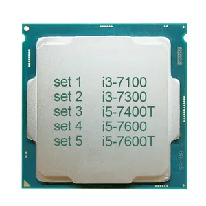 SZMZ lnteI النواة i3-7100 i3-7300 i5-7400T i5-7600 i5-7600T 2.4GHz 2.8GHz lga 1151 وحدة المعالجة المركزية المستخدمة في حالة جيدة