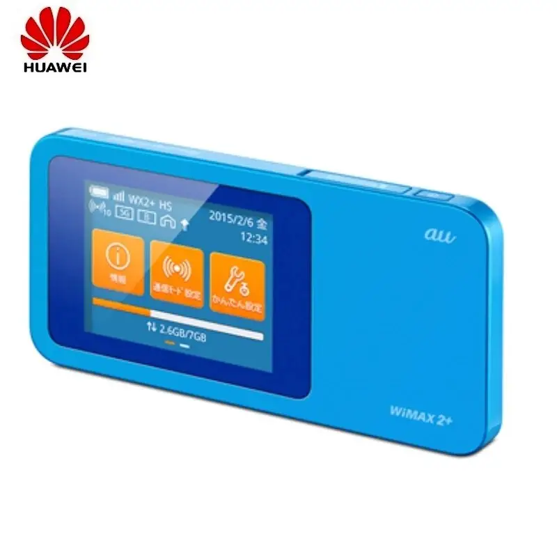 Kecepatan Wi-Fi Berikutnya WiMAX 2 W01 Huawei Wi Fi 220Mbps Hotspot LTE Router 4G Nirkabel dengan Kartu Sim Router Portabel Router Wifi