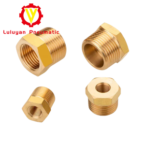 Латунный прямой шестигранный ниппель-адаптер для водопроводных систем, соединитель с внутренней резьбой BSPP, не вращающийся, гладкий, низкопрофильный - Product Image 3