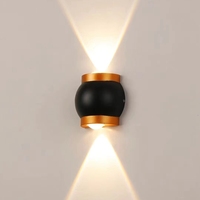 Décoration d'intérieur, applique murale LED 6W 12W, applique murale en aluminium imperméable à deux têtes pour jardin, véranda, chambre à coucher, escalier