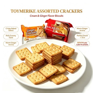 Wholesale Crackers <strong>Biscuits</strong>, Cream Cracker and <strong>Ginger</strong> Cracker Mix Crispy Snack <strong>Biscuits</strong> for Supermarket and Convenience Store - Product Image 1