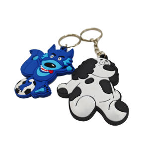Fabricante profesional de llaveros promocionales de PVC de silicona suave con forma personalizada para ferias comerciales. - Product Image 1