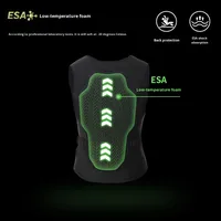 Gilet de protection de moto de ski pour hommes et femmes équipement à double planche équipement flexible anti-chute taille colonne vertébrale coudières genouillères