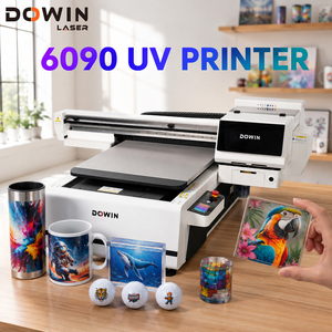 Multifunction 6090 UV Flatbed <b>Printer</b> with 3PCS I3200 for Business Card Metal Card Acrylic Card and VIP Card Printing - Product Image 1