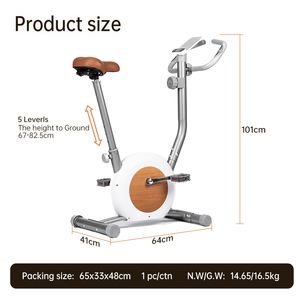 Vélo d'exercice vertical magnétique à 16 niveaux de résistance pour usage domestique avec écran LCD - Product Image 5
