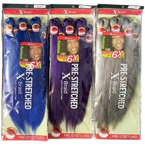 Capelli Sintetici per <span class=keywords><strong>Treccine</strong></span> 6X 52 Pollici, Estensioni <span class=keywords><strong>Africane</strong></span> Yaki Pre-Stirate 500g, Modellabili con Acqua Calda, Parrucche Intrecciate - Product Image 2