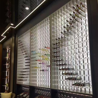 Présentoir de bouteille de vin léger acrylique minimaliste meubles de maison Restaurant Bar cloison étagère de rangement de vin porte-vin rouge