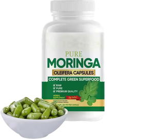 120 cápsulas, 60 unidades, hojas de moringa a granel, beneficios para la salud del extracto de hoja de moringa en polvo, cápsulas de hoja de moringa - Product Image 1
