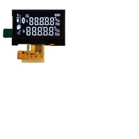 Module d'affichage LCD 7 segments 8 chiffres personnalisé OEM&ODM, technologie TN VA, fond noir, application pour maison intelligente, pilote HT1621/HT1622