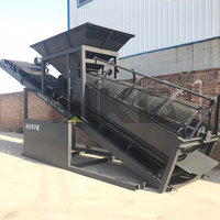40M3 Par Heure Gold River Sands 8mm Tamis Sea Sands Vibrant Screen Machine avec Bande Transporteuse